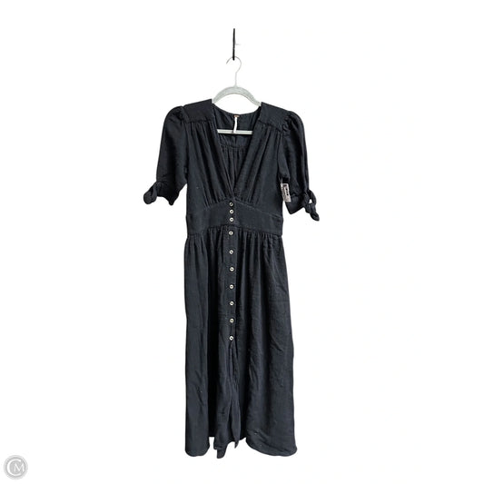Dress Casual Midi By Free People In Black, Size: Xs