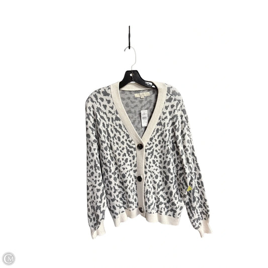 Cardigan By Loft In Animal Print, Size: Xl