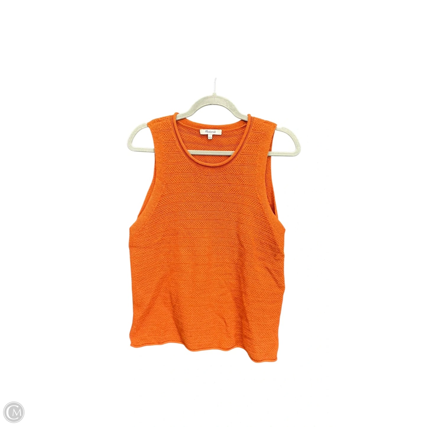 Top Sleeveless By Madewell In Orange, Size: L