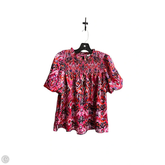 Top Short Sleeve By Tcec In Pink, Size: S