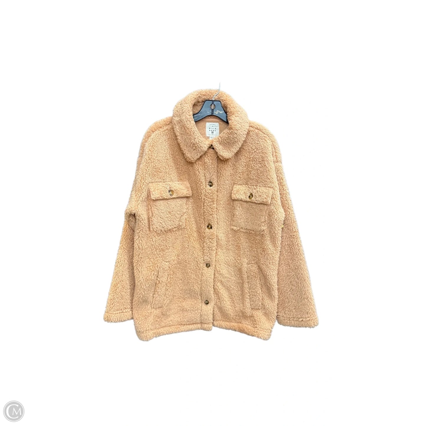 Jacket Faux Fur & Sherpa By Billabong In Beige, Size: L