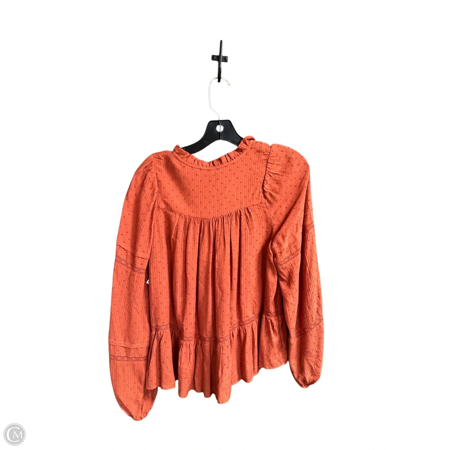 Top Long Sleeve By Loft In Orange, Size: Xs