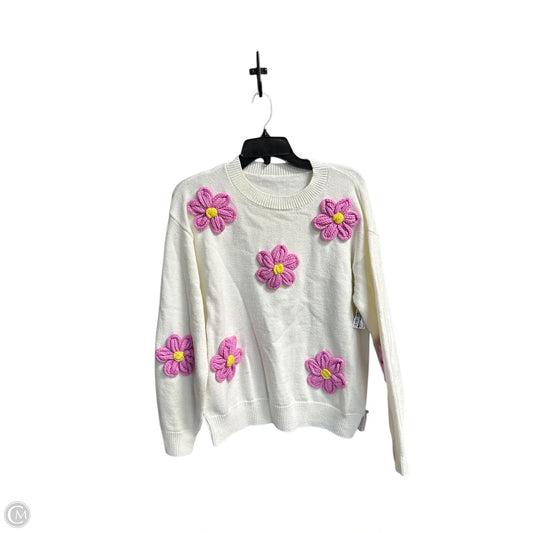Sweater By Clothes Mentor In Cream, Size: M