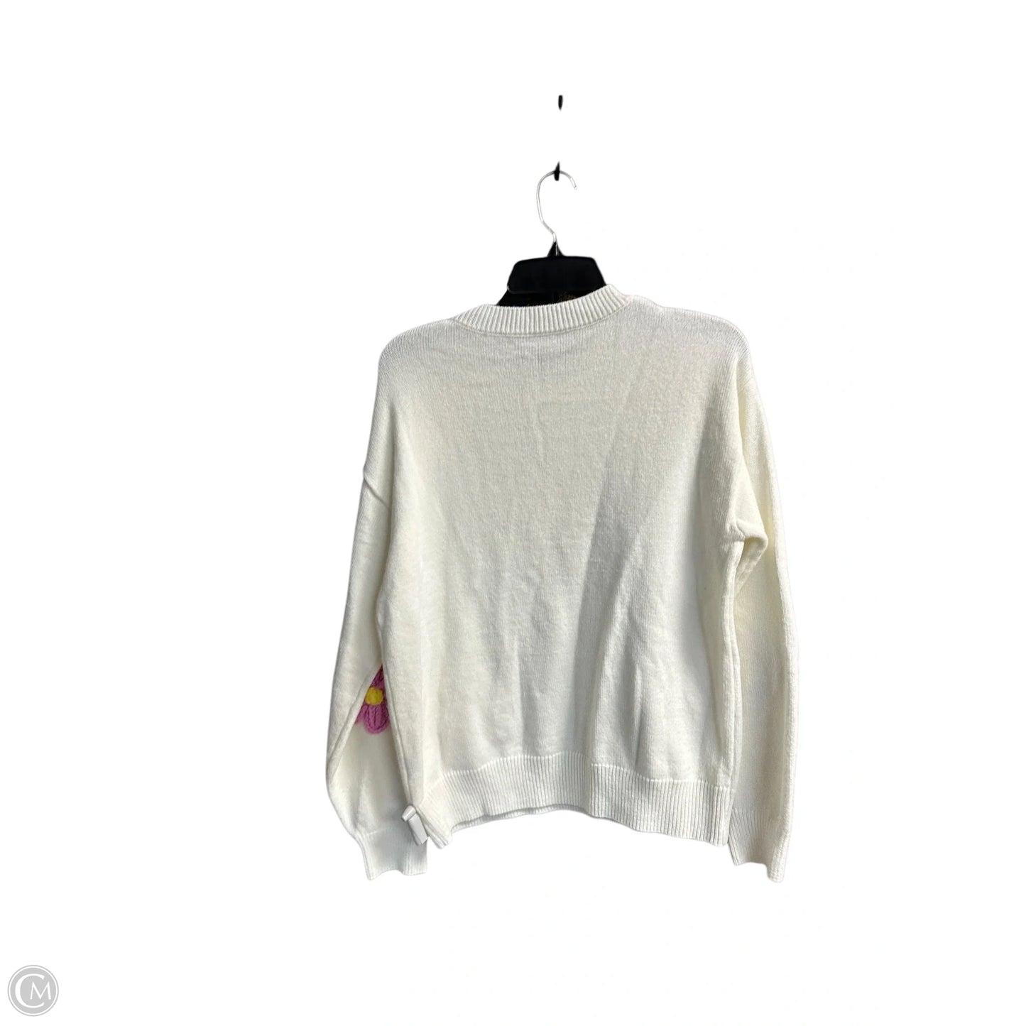 Sweater By Clothes Mentor In Cream, Size: M