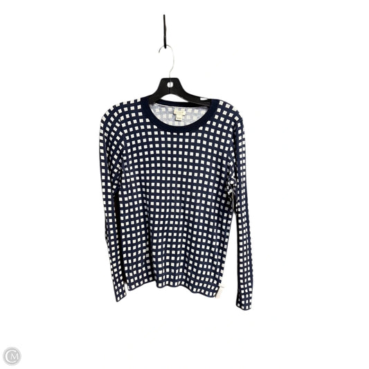Top Long Sleeve By J. Crew In Plaid Pattern, Size: S