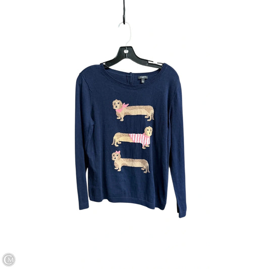 Sweater By Talbots In Navy, Size: L