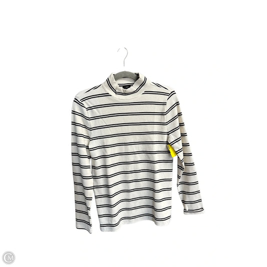 Top Long Sleeve By Talbots In Striped Pattern, Size: Lp