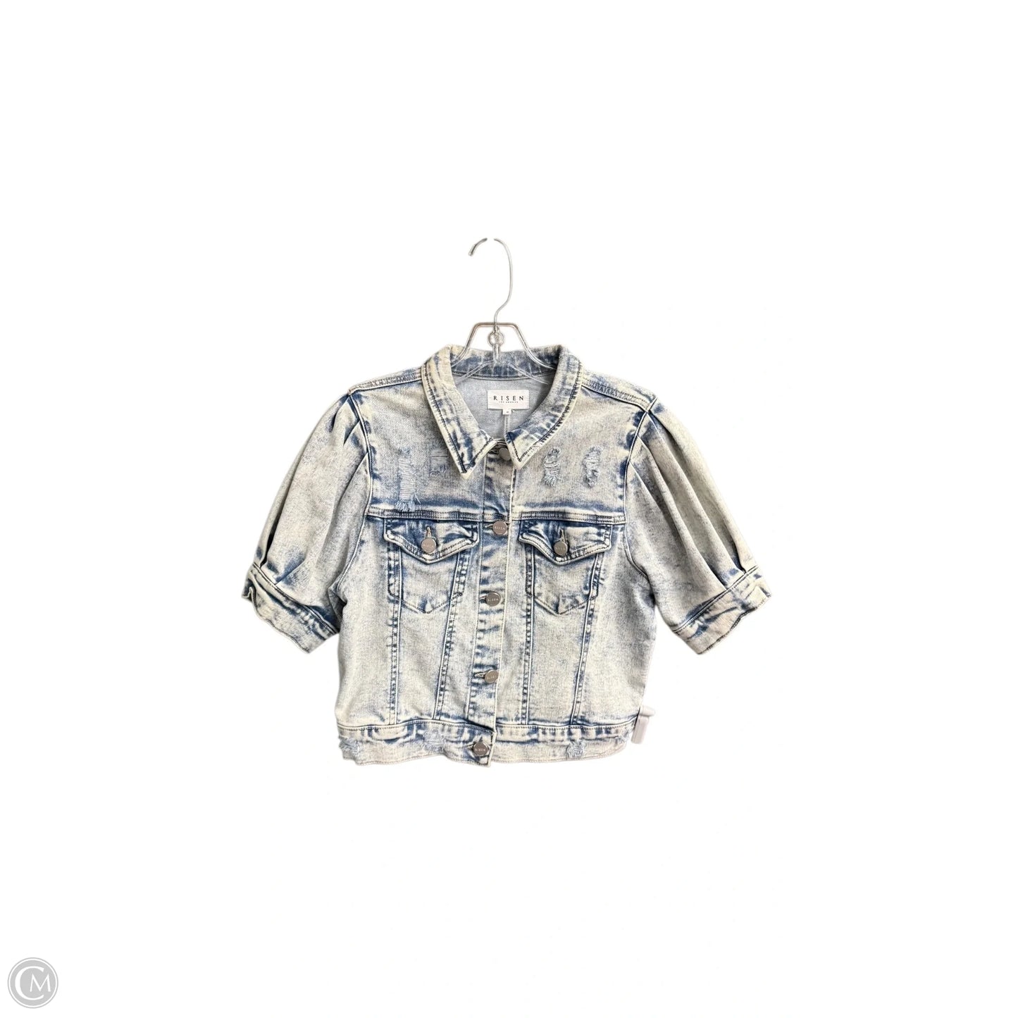 Jacket Denim By Risen In Blue Denim, Size: M
