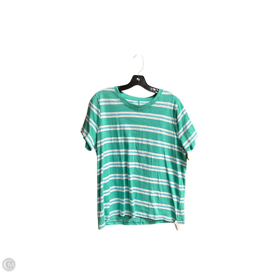 Top Short Sleeve By J. Crew In Blue & Green, Size: Xl