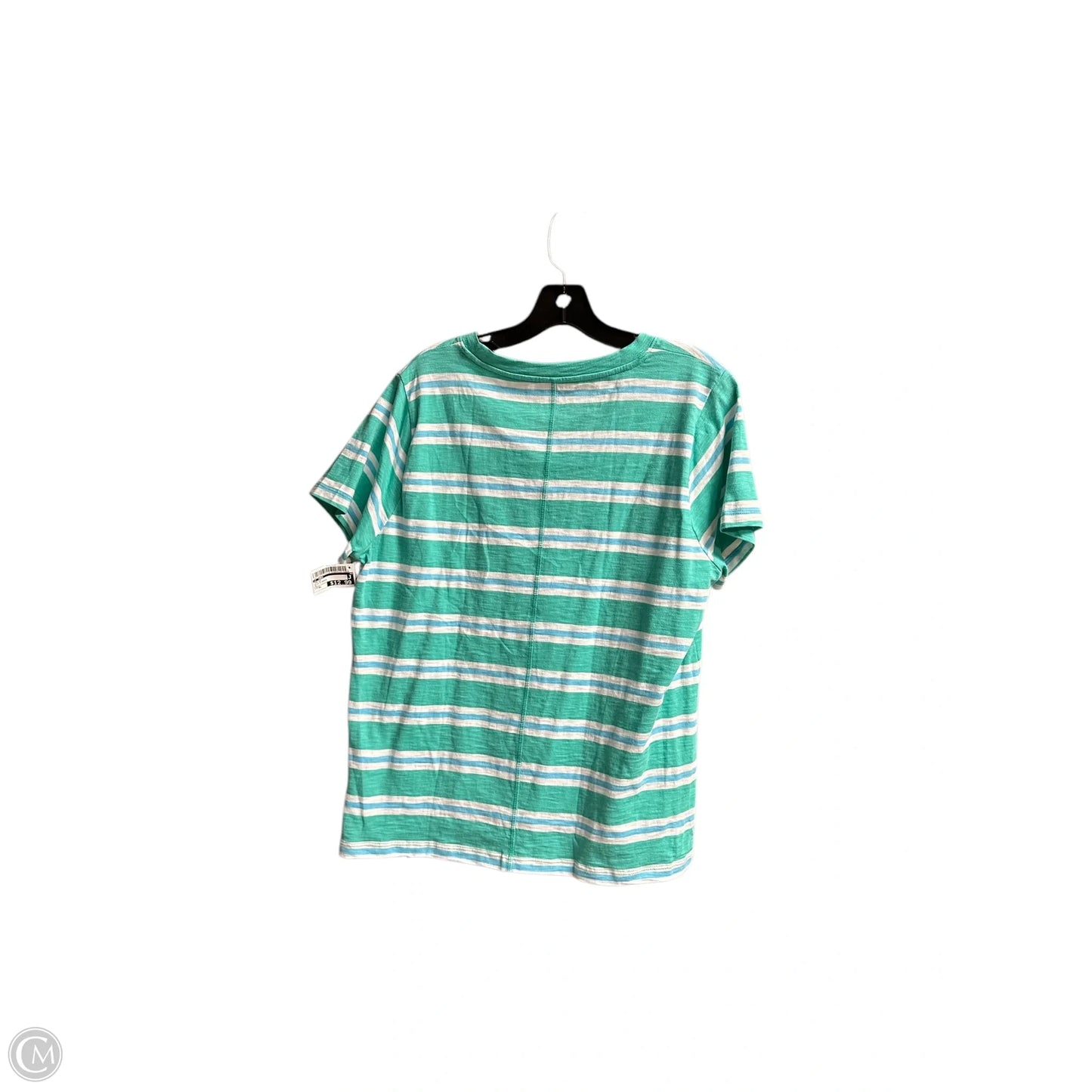 Top Short Sleeve By J. Crew In Blue & Green, Size: Xl