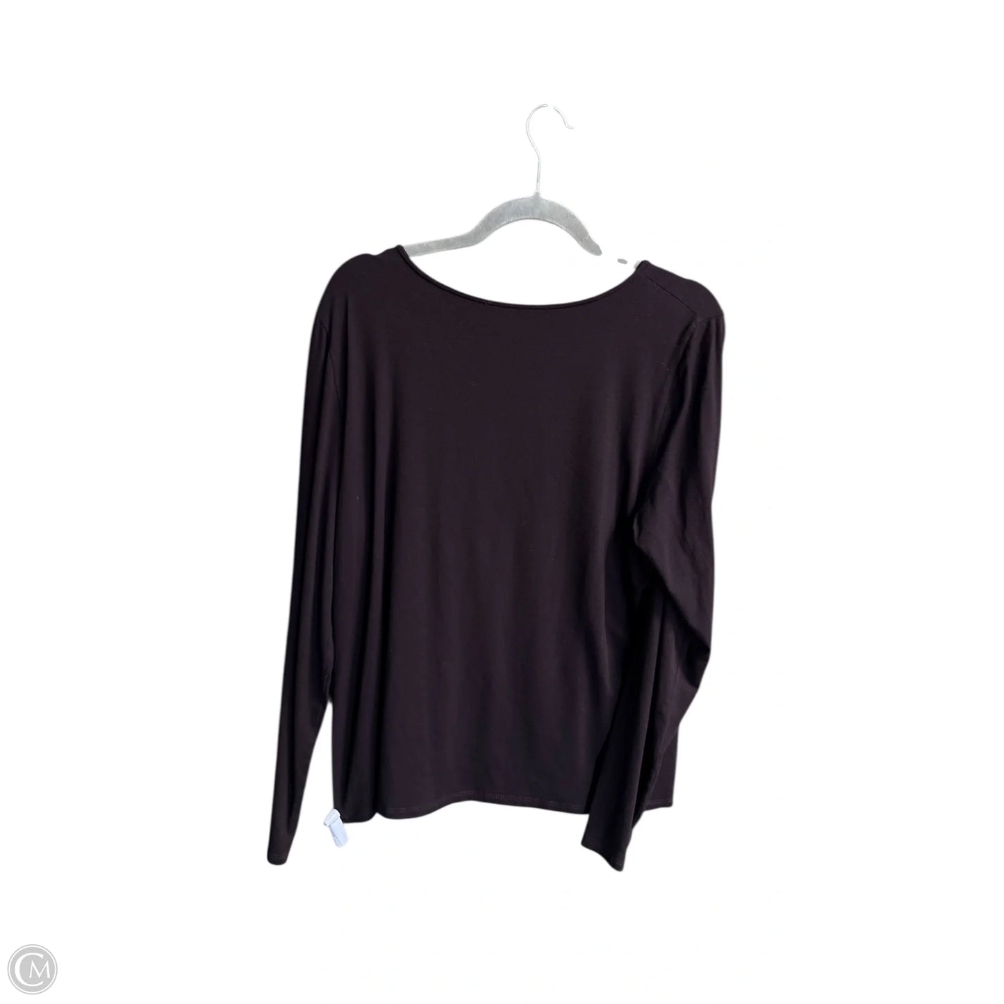 Top Long Sleeve By Eileen Fisher In Black, Size: Xl