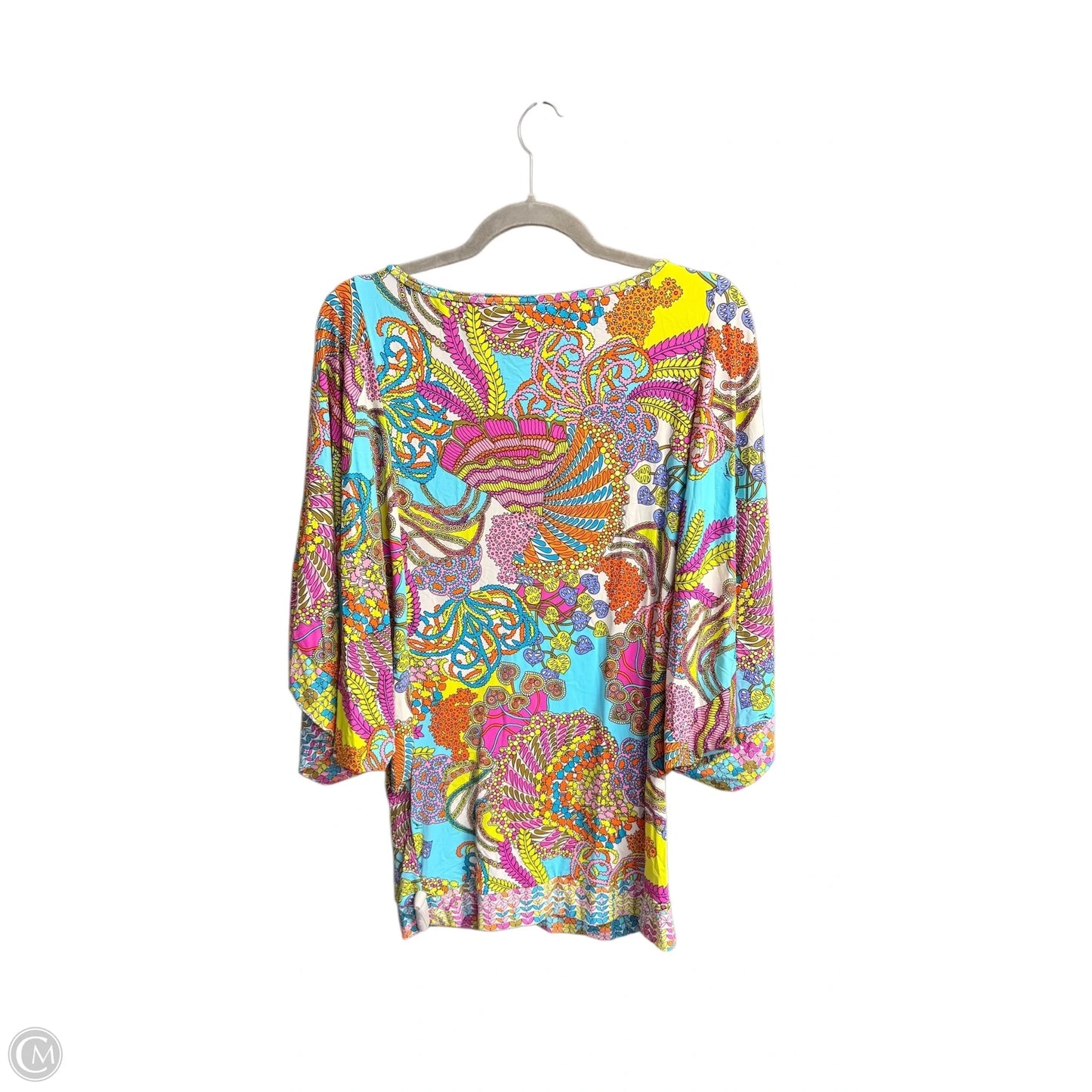 Tunic 3/4 Sleeve By Trina Turk In Multi-colored, Size: M