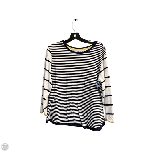 Top Long Sleeve By Clothes Mentor In White, Size: L