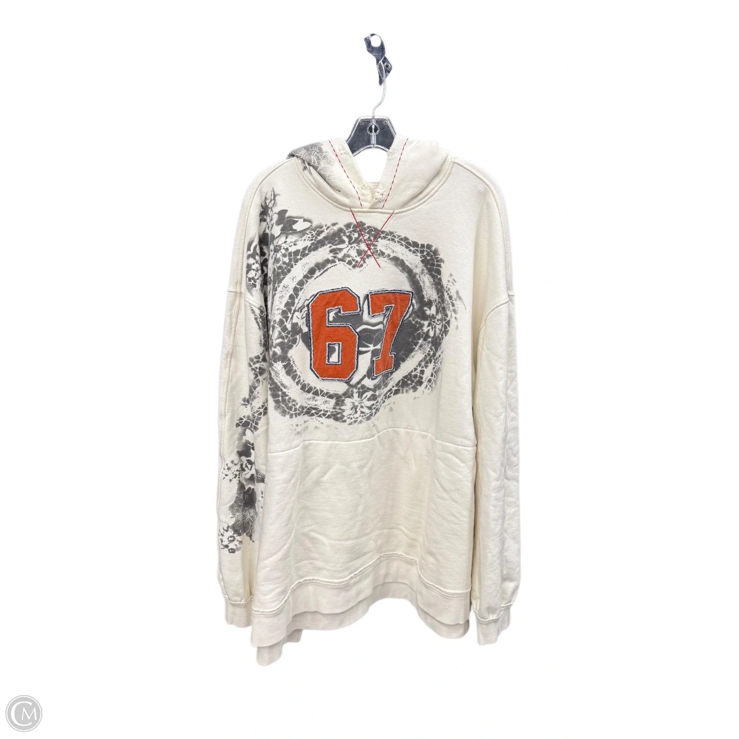 Sweatshirt Hoodie By We The Free In Cream, Size: L