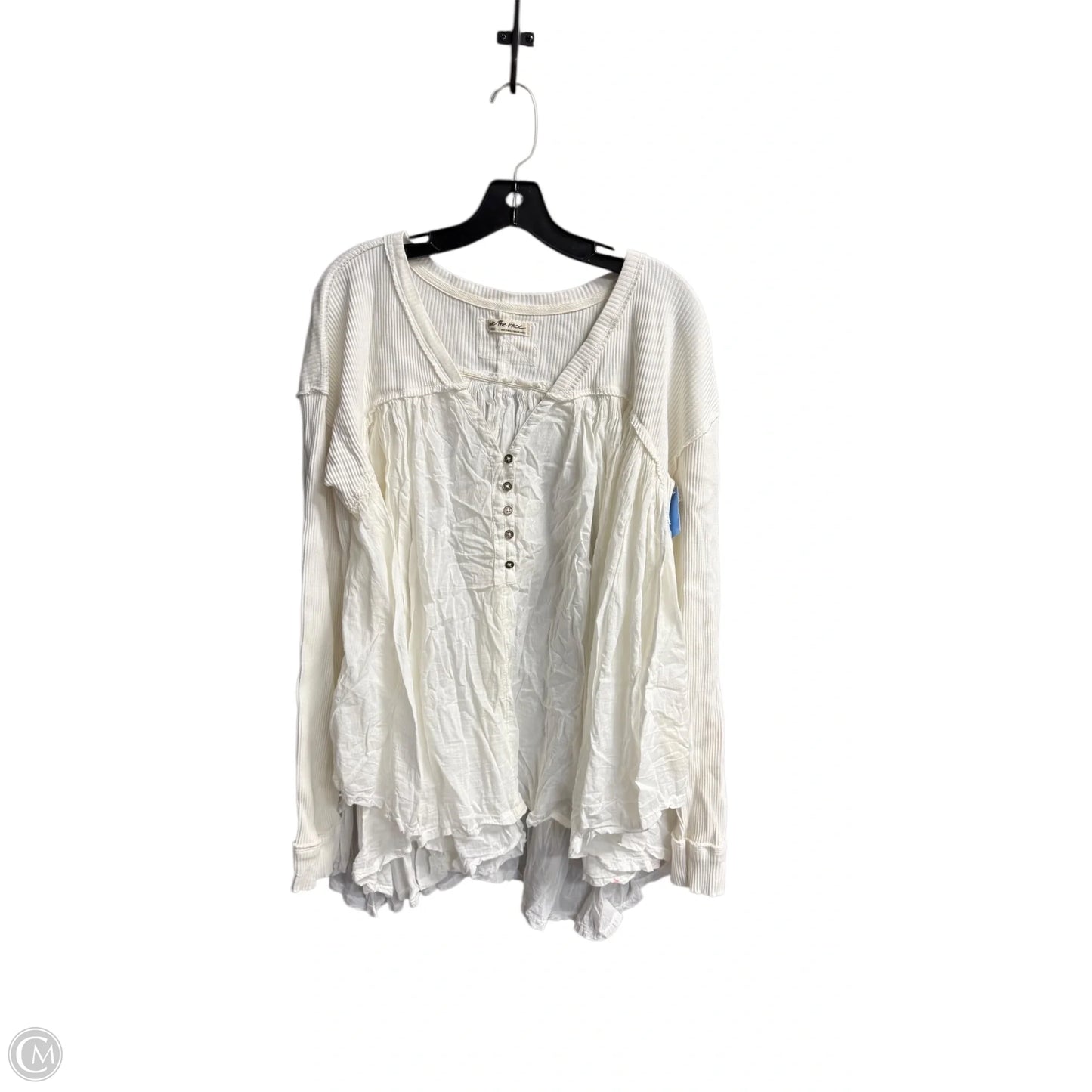 Top Long Sleeve By We The Free In White, Size: L