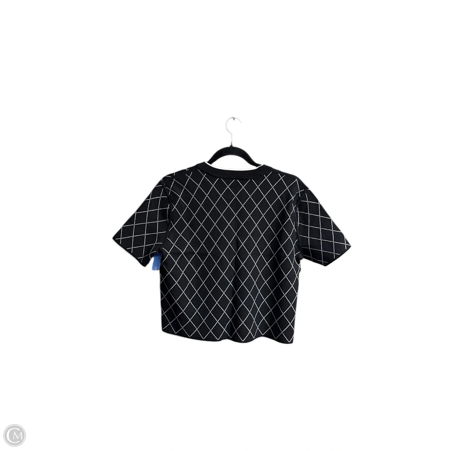 Top Short Sleeve By Clothes Mentor In Black, Size: M