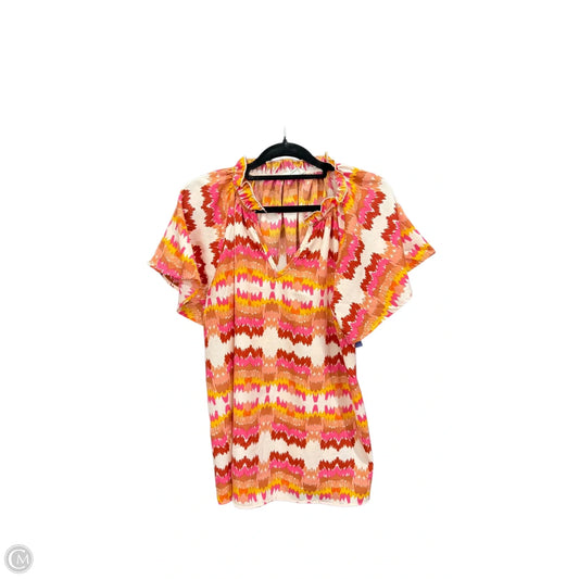 Top Short Sleeve By Entro In Multi-colored, Size: L
