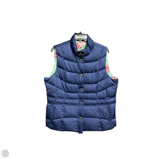 Vest Designer By Lilly Pulitzer In Navy, Size: Xl