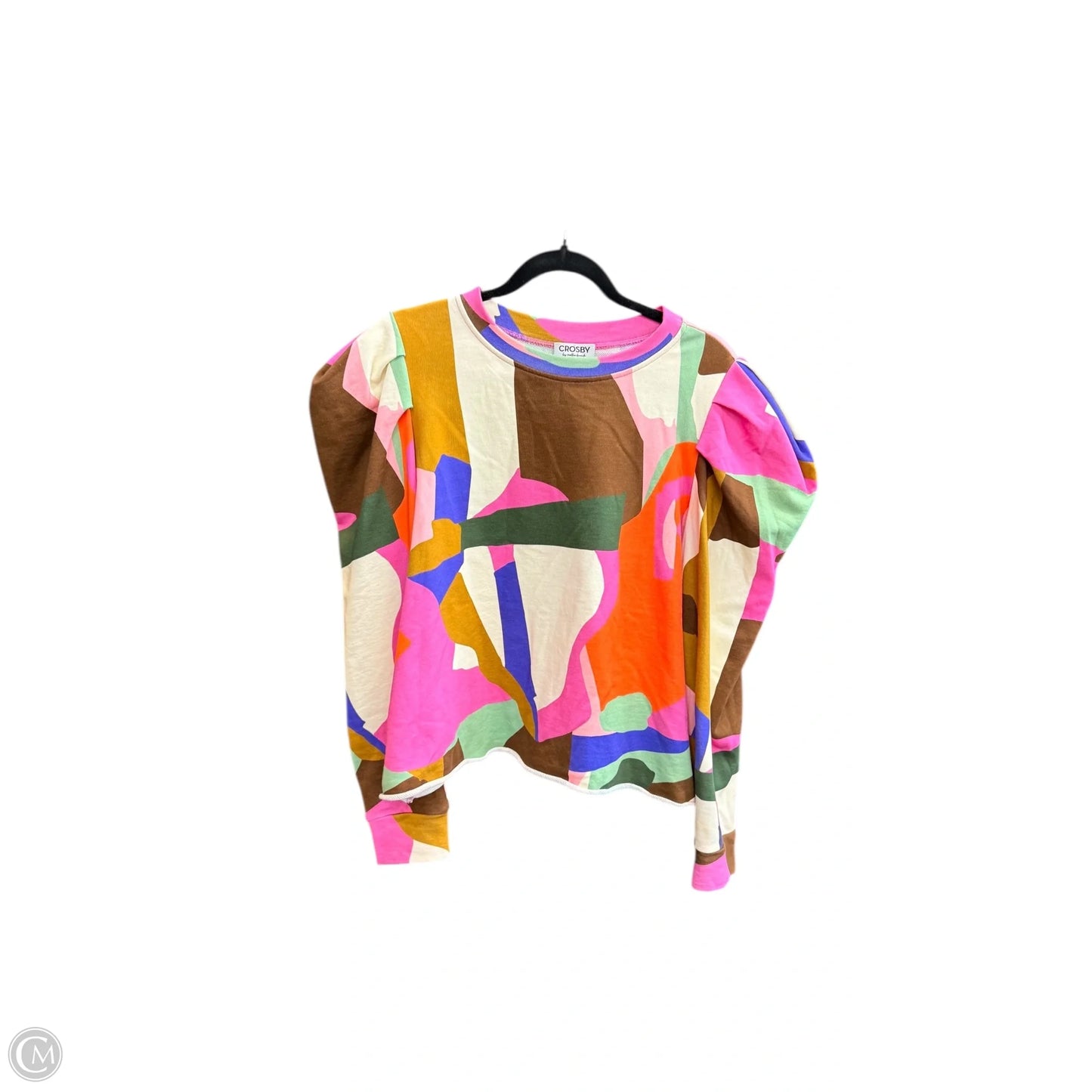 Top Long Sleeve By Crosby In Multi-colored, Size: L