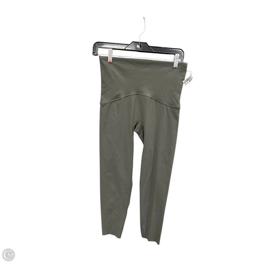 Athletic Leggings By Spanx In Green, Size: Xxsp