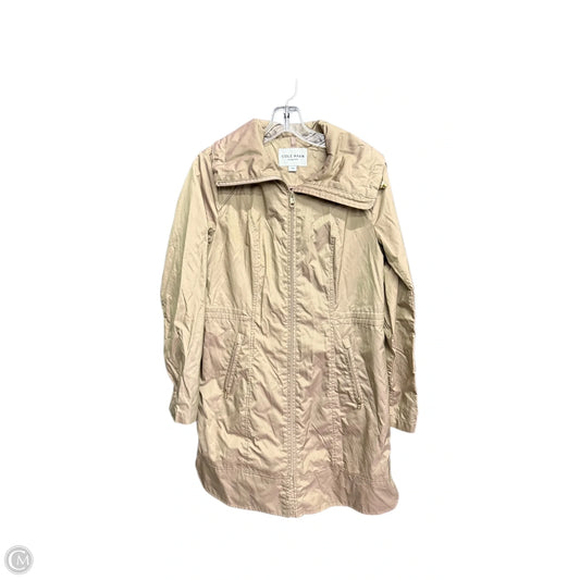 Jacket Windbreaker By Cole-haan In Brown, Size: S