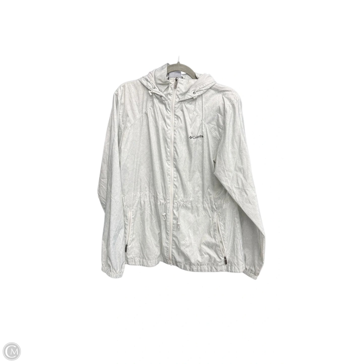 Jacket Windbreaker By Columbia In Blue, Size: L