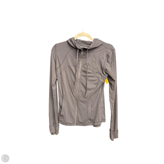 Athletic Jacket By Lululemon In Black, Size: 8