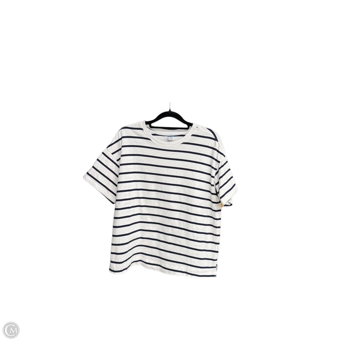 Top Short Sleeve By Old Navy In Striped Pattern, Size: M