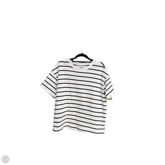 Top Short Sleeve By Old Navy In Striped Pattern, Size: M
