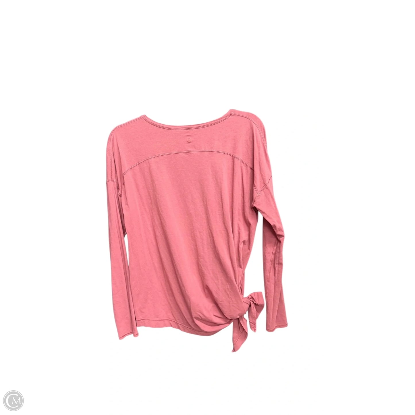 Athletic Top Long Sleeve Collar By Lululemon In Pink, Size: S