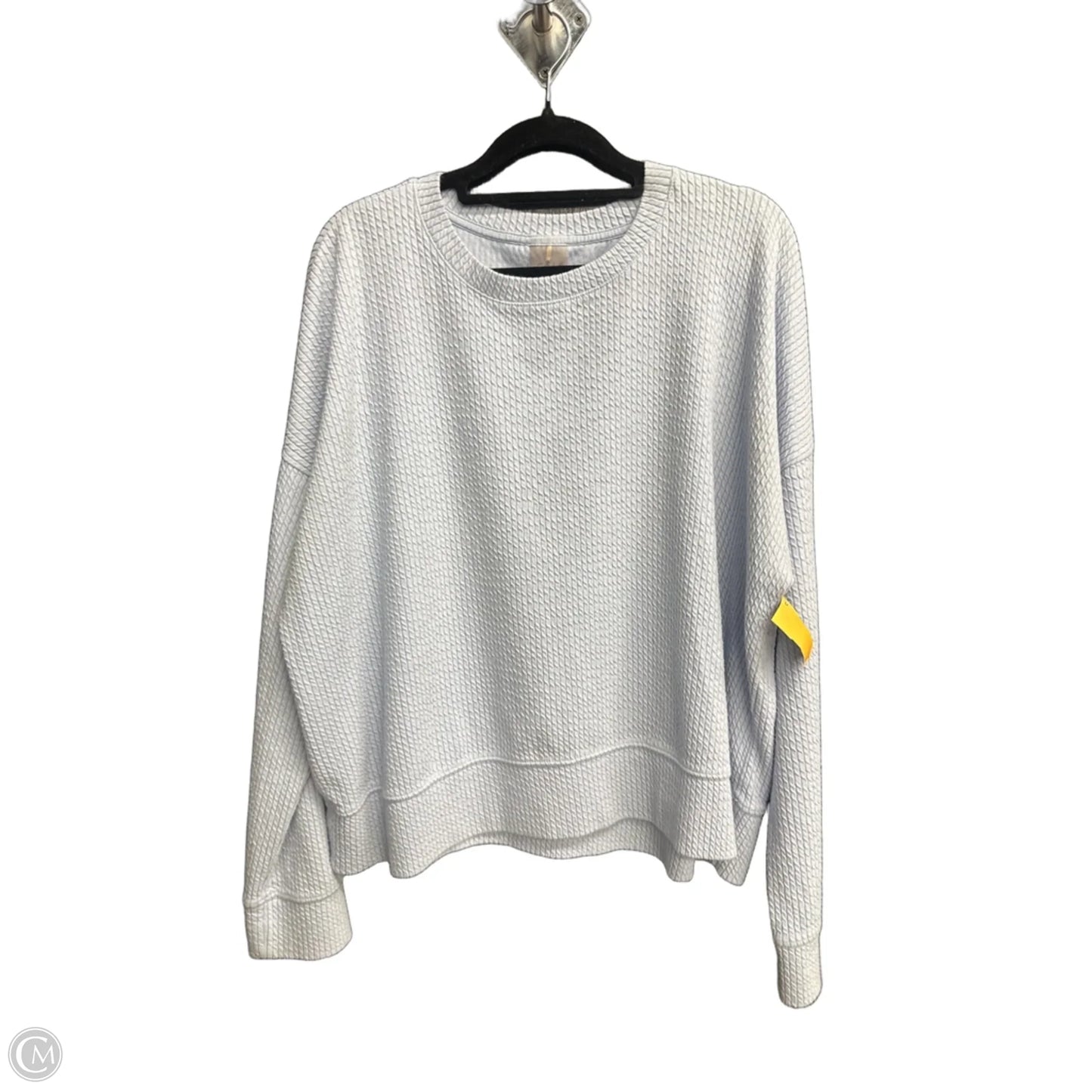Athletic Top Long Sleeve Collar By Calia In Blue, Size: L