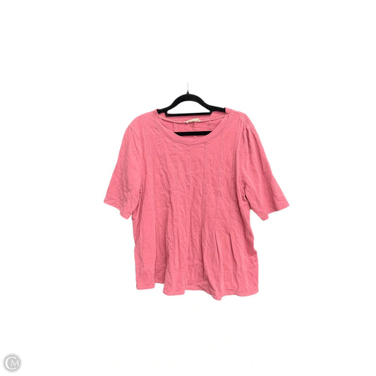 Top Short Sleeve By Easel In Pink, Size: S