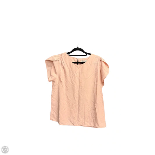 Top Short Sleeve By Molly Bracken In Pink, Size: M