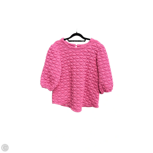 Top Short Sleeve By Voy In Pink, Size: M