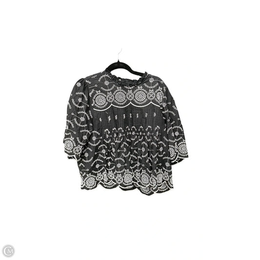 Top Short Sleeve By Jolie In Black, Size: Xl