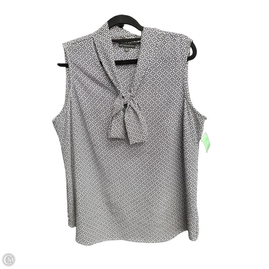 Top Sleeveless By Adrianna Papell In Black, Size: Xl