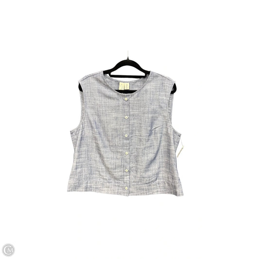 Top Sleeveless By Jolie In Blue, Size: M