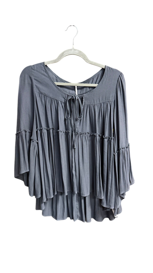 Top Long Sleeve By Free People In Grey, Size: Xs