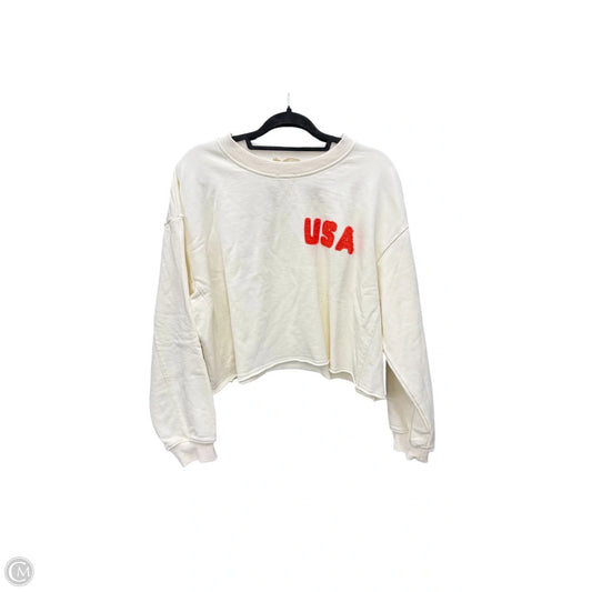 Sweatshirt Collar By By Together In Cream, Size: S