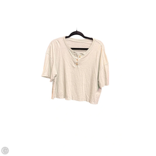 Top Short Sleeve By Everlane In Green, Size: M