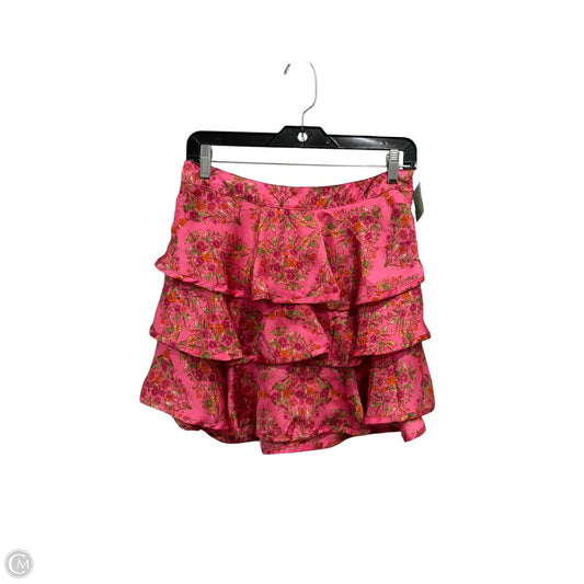 Skirt Mini & Short By Olivaceous In Pink, Size: M