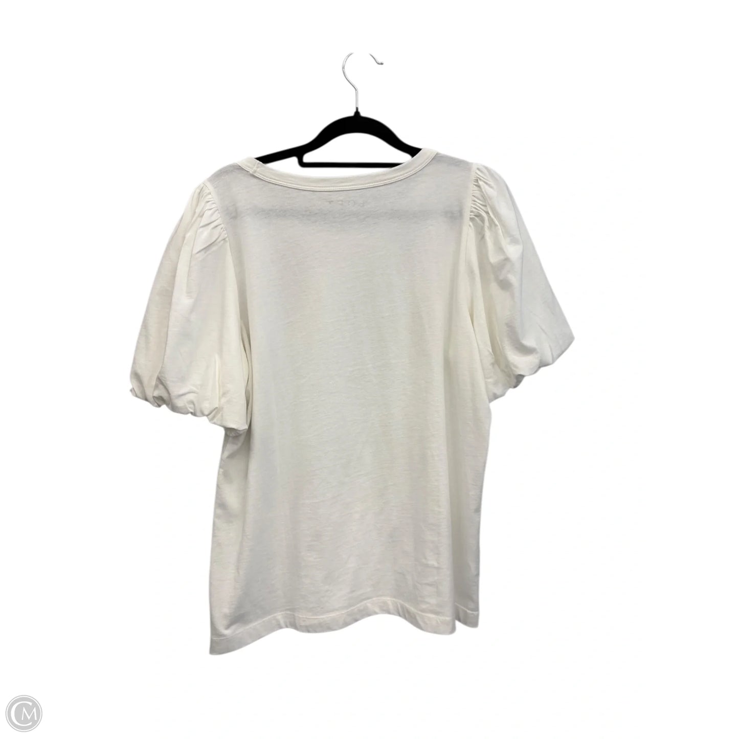 Top Short Sleeve By Loft In White, Size: M