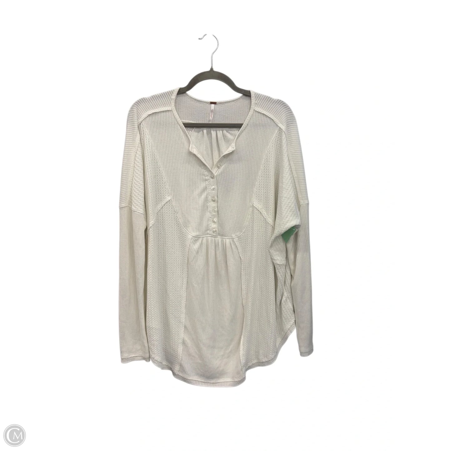 Top Long Sleeve By Free People In White, Size: M