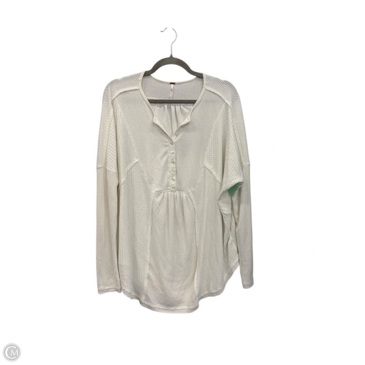 Top Long Sleeve By Free People In White, Size: M