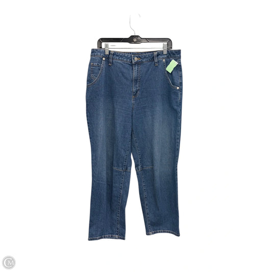 Jeans Wide Leg By Banana Republic In Blue Denim, Size: 12