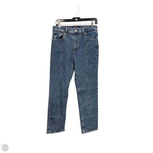 Jeans Straight By Gap In Blue Denim, Size: 12