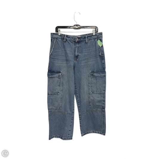 Jeans Wide Leg By Wonderly In Blue Denim, Size: 12