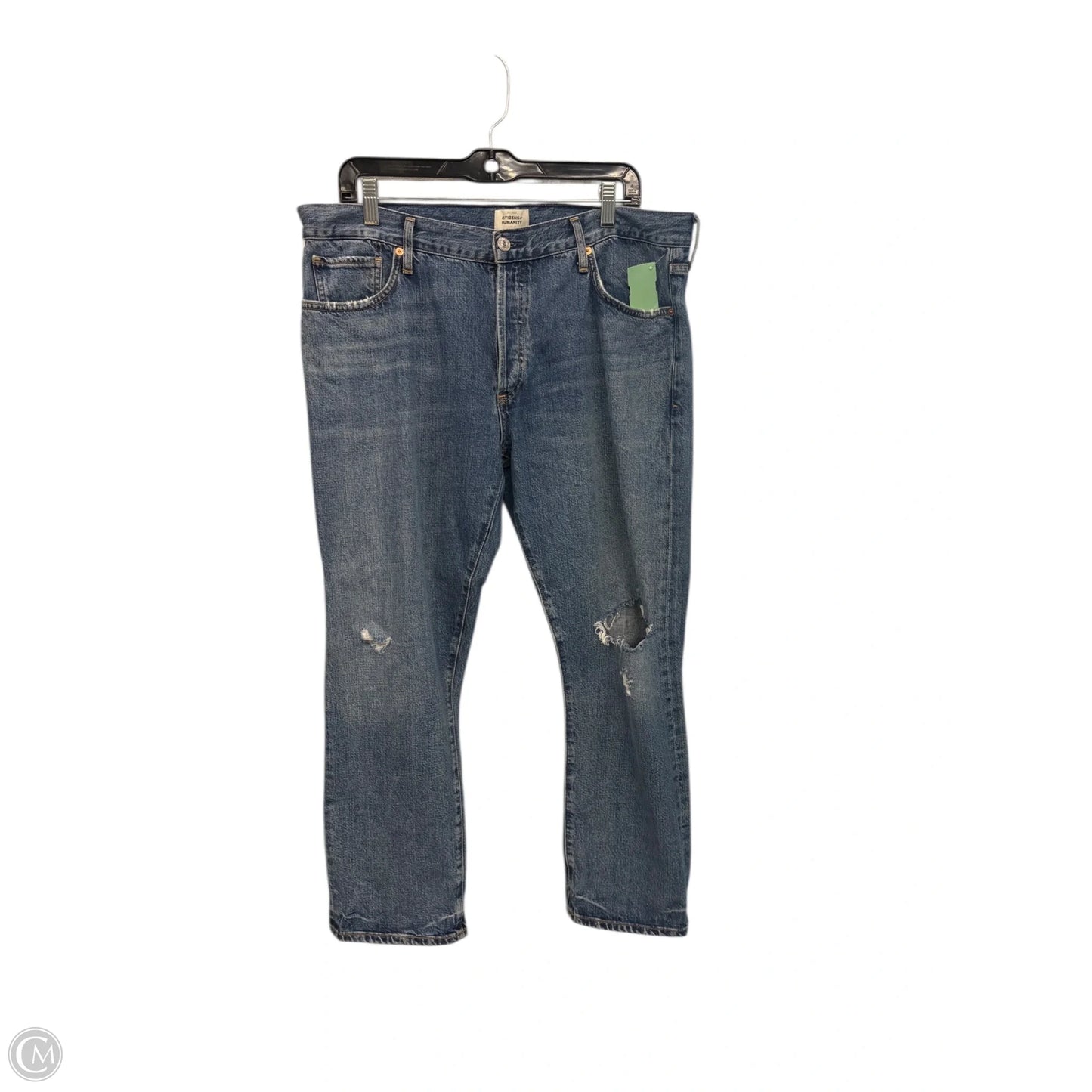Jeans Straight By Citizens Of Humanity In Blue Denim, Size: 12