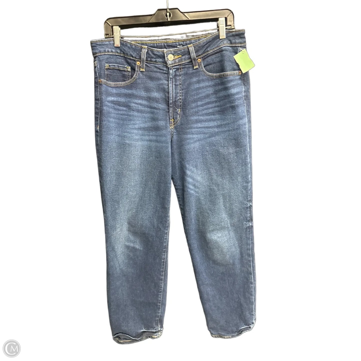 Jeans Straight By Old Navy In Blue Denim, Size: 12