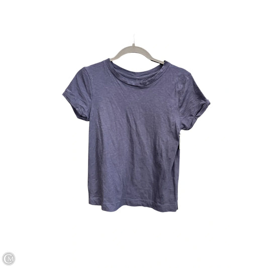 Top Short Sleeve By Loft In Navy, Size: Xs